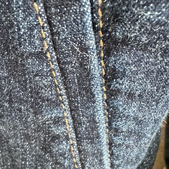 Women’s Vintage Ralph Lauren Dark Blue Denim Jacket Gold Hardware Small Mint!! - Picture 4 of 6